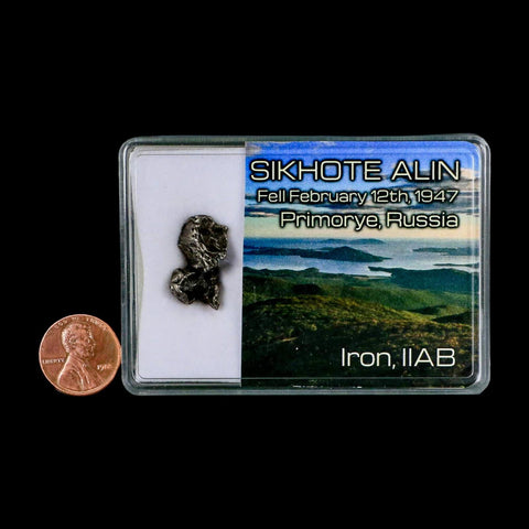0.8" Sikhote Alin Meteorite Specimen Primorye Russia Meteorites 4.90 Grams Display - Fossil Age Minerals