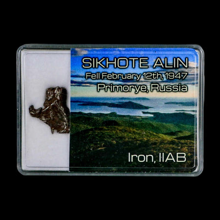0.9" Sikhote Alin Meteorite Specimen Primorye Russia Meteorites 4.67 Grams Display