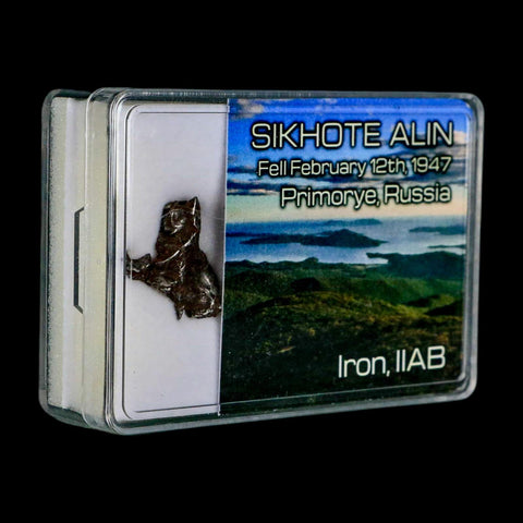 0.9" Sikhote Alin Meteorite Specimen Primorye Russia Meteorites 4.67 Grams Display - Fossil Age Minerals