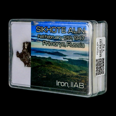 0.9" Sikhote Alin Meteorite Specimen Primorye Russia Meteorites 4.67 Grams Display - Fossil Age Minerals