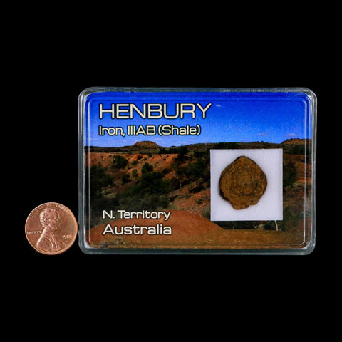 0.8" Henbury Meteorite Specimen Australia Northern Territory 2.88 Grams Display - Fossil Age Minerals