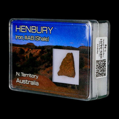 0.7" Henbury Meteorite Specimen Australia Northern Territory 1.61 Grams Display - Fossil Age Minerals