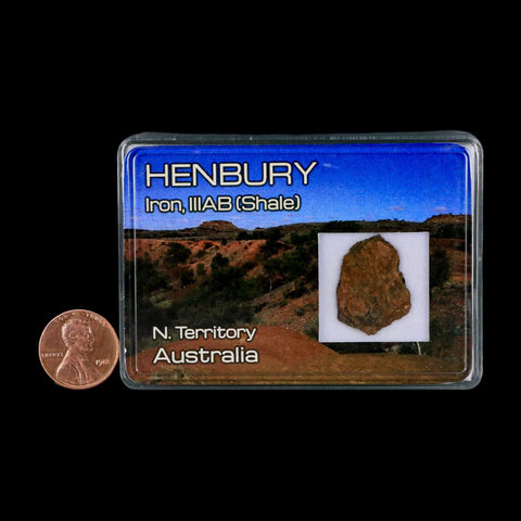 0.9" Henbury Meteorite Specimen Australia Northern Territory 1.83 Grams Display - Fossil Age Minerals