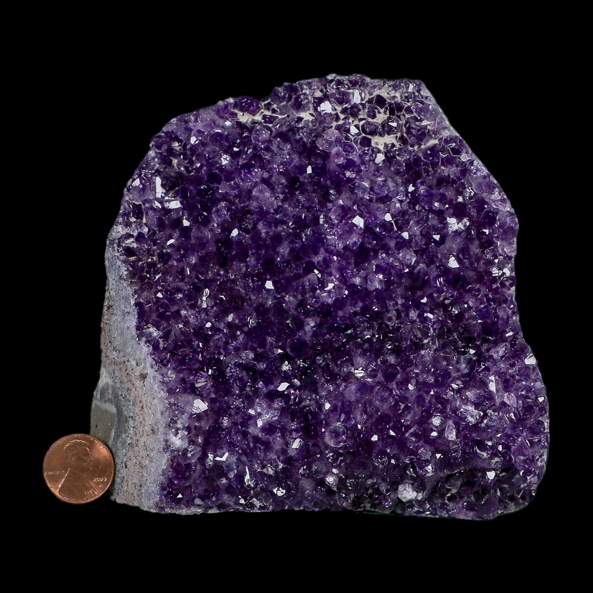 4.7" Rough Purple Amethyst Crystal Cluster Mineral Specimen Brazil Self Standing
