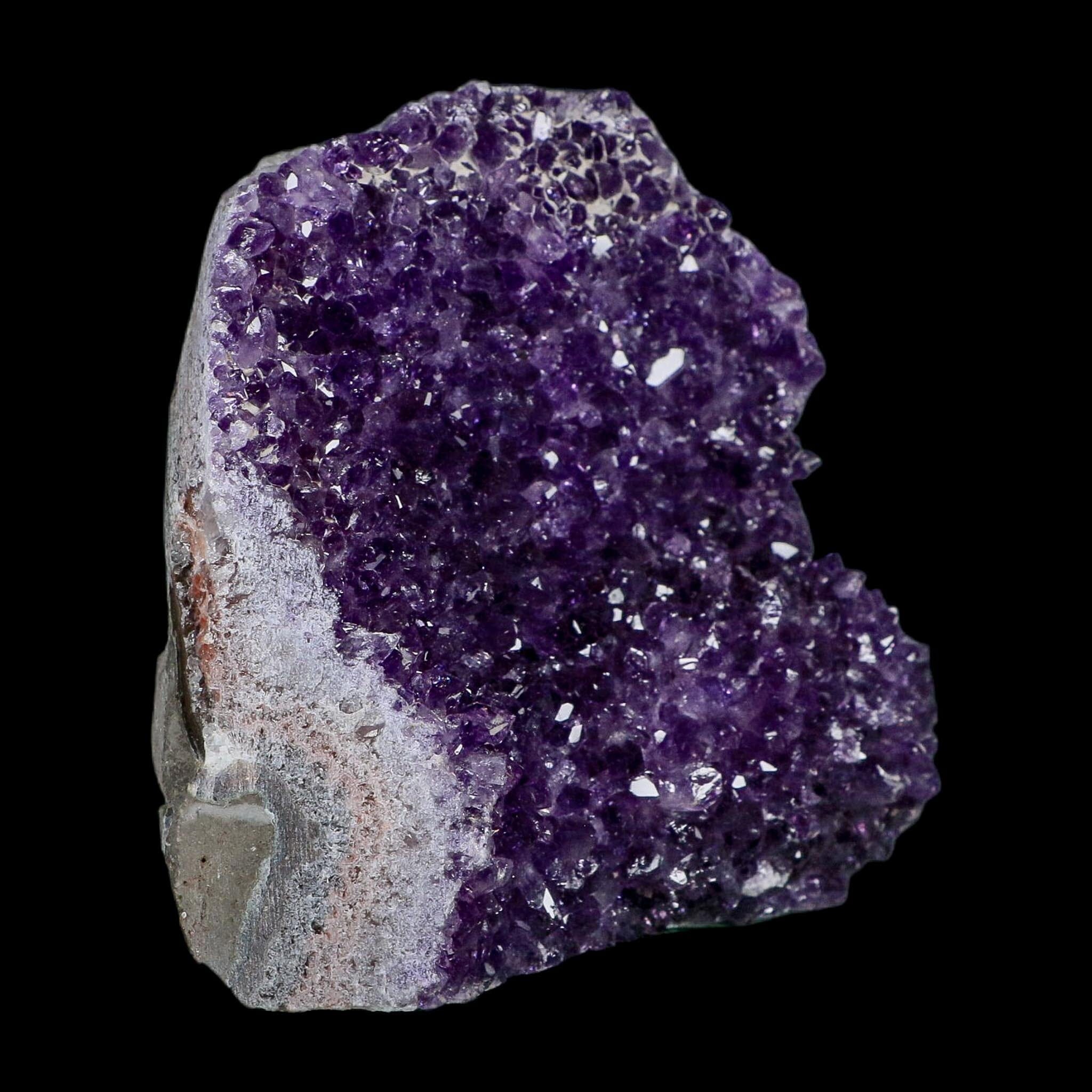 4.7" Rough Purple Amethyst Crystal Cluster Mineral Specimen Brazil Self Standing