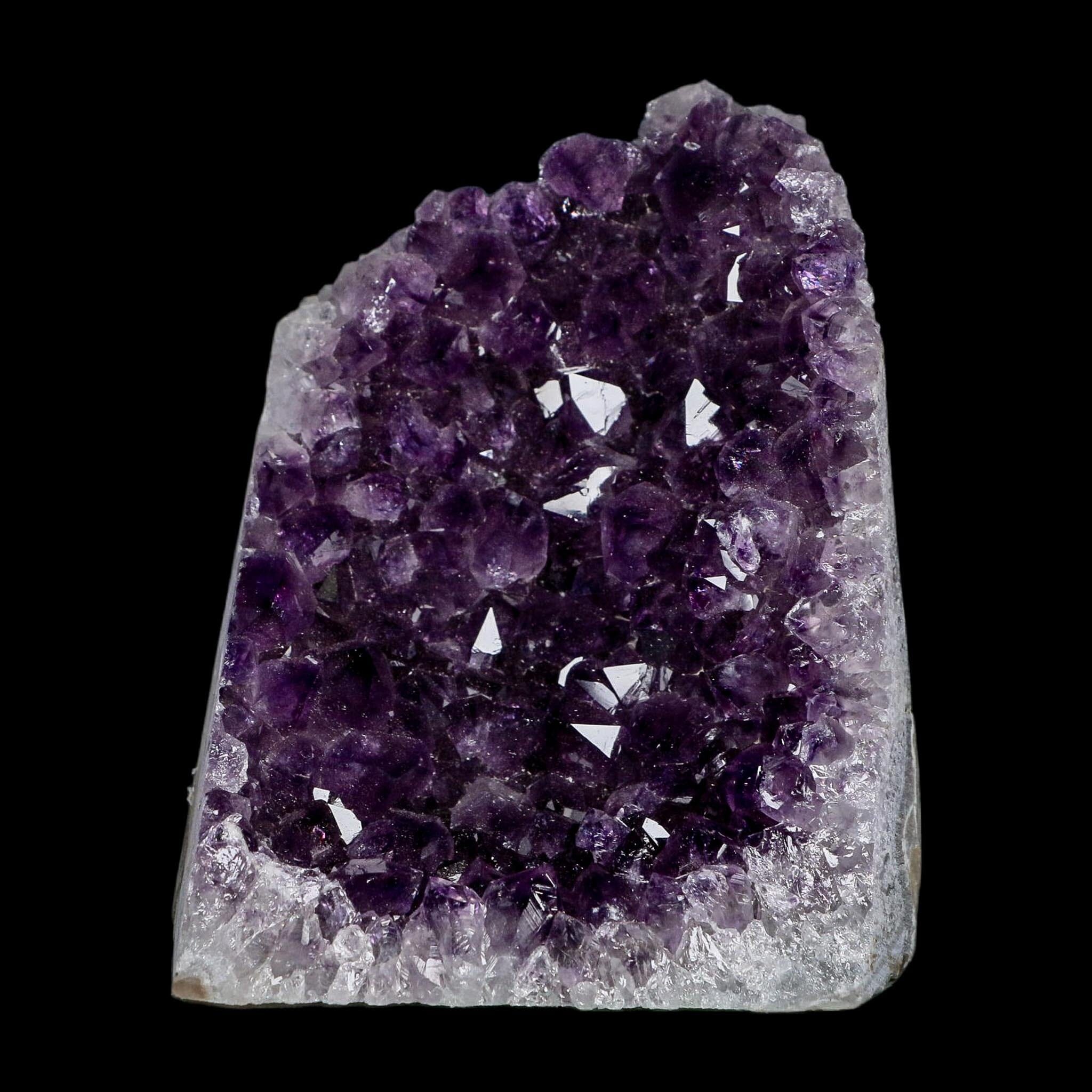 4.5" Rough Purple Amethyst Crystal Cluster Mineral Specimen Brazil Self Standing