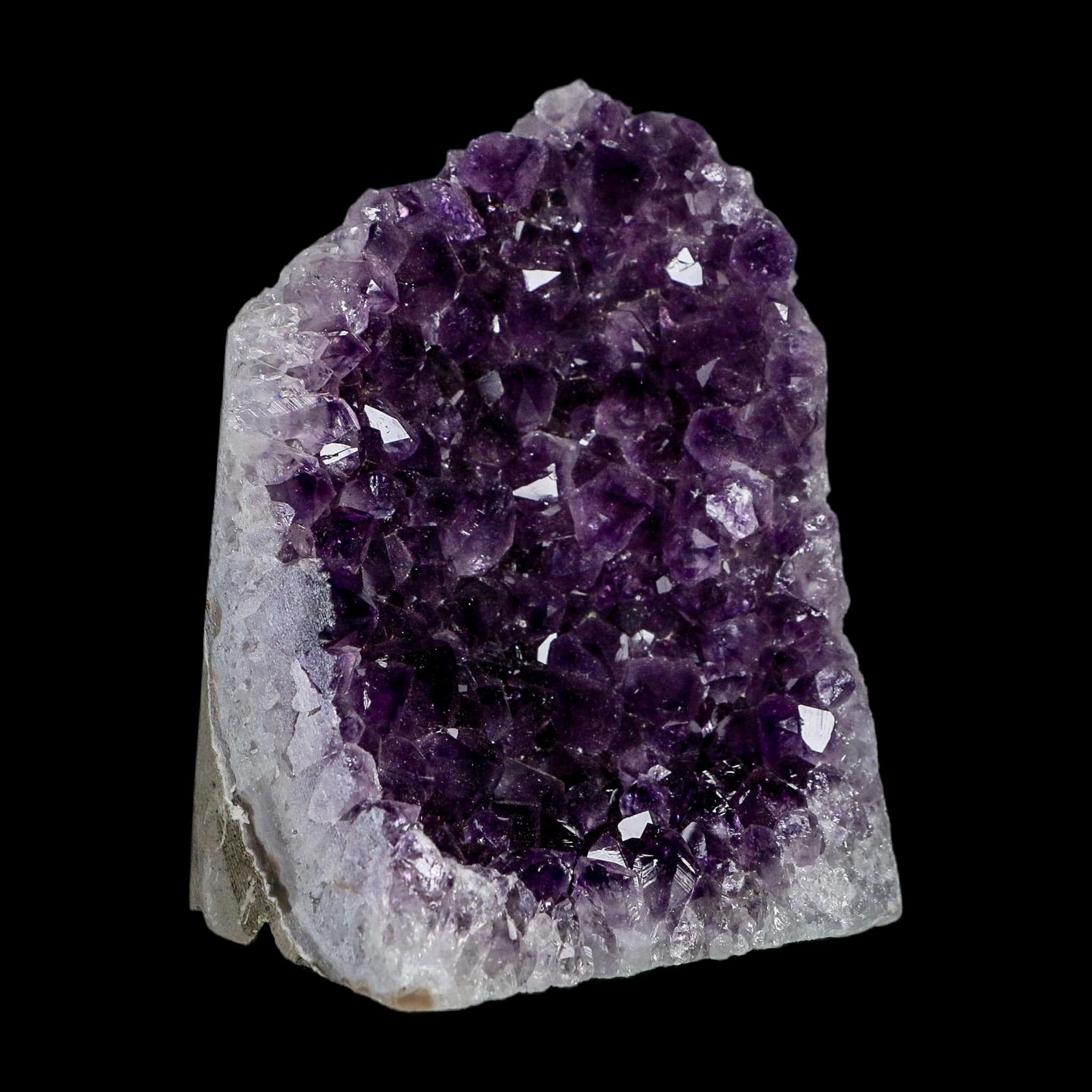 4.5" Rough Purple Amethyst Crystal Cluster Mineral Specimen Brazil Self Standing
