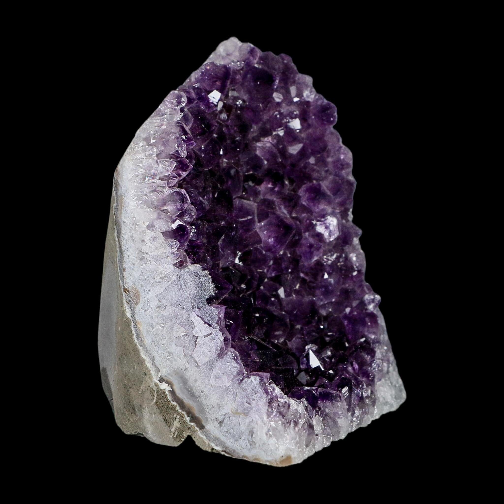 4.5" Rough Purple Amethyst Crystal Cluster Mineral Specimen Brazil Self Standing