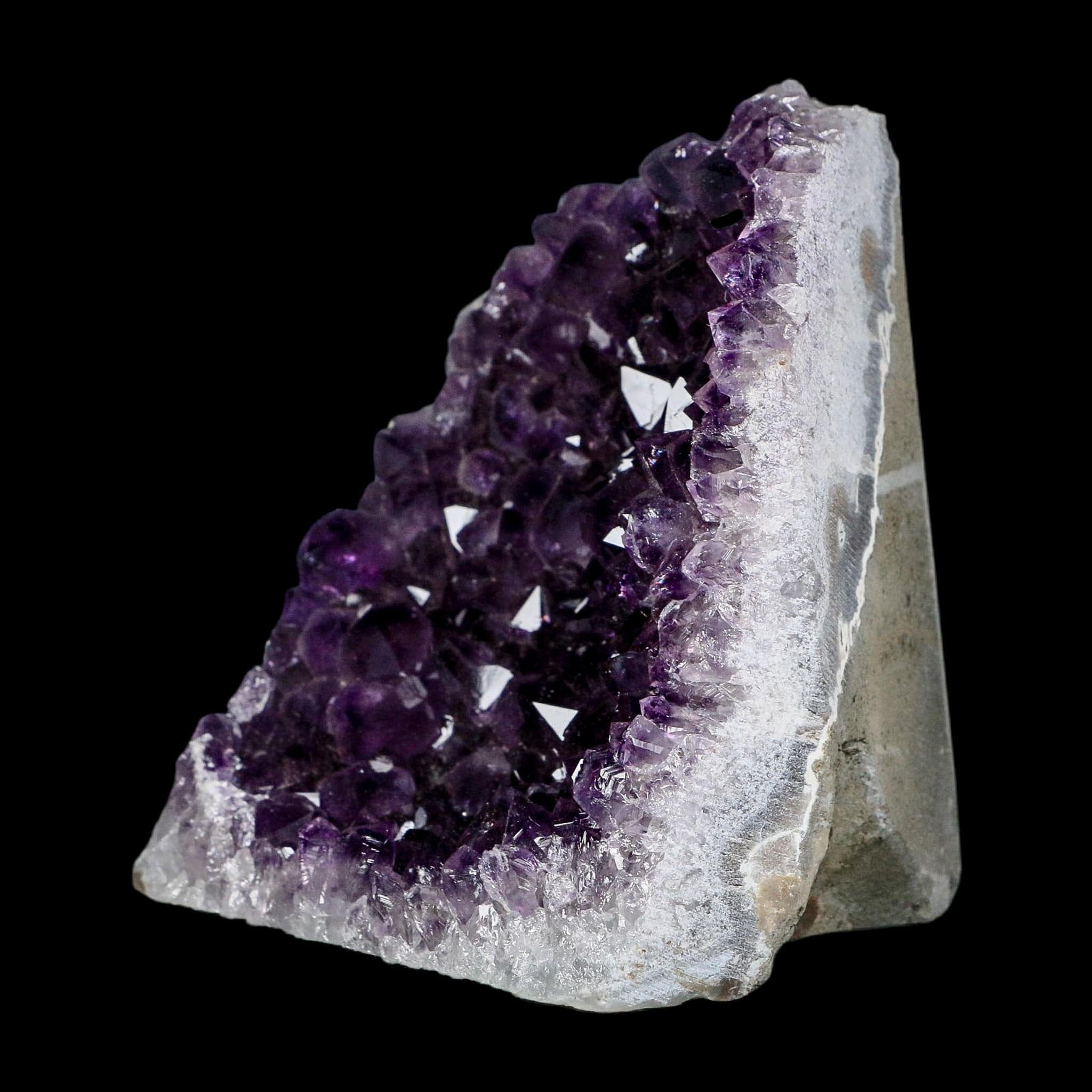 4.5" Rough Purple Amethyst Crystal Cluster Mineral Specimen Brazil Self Standing
