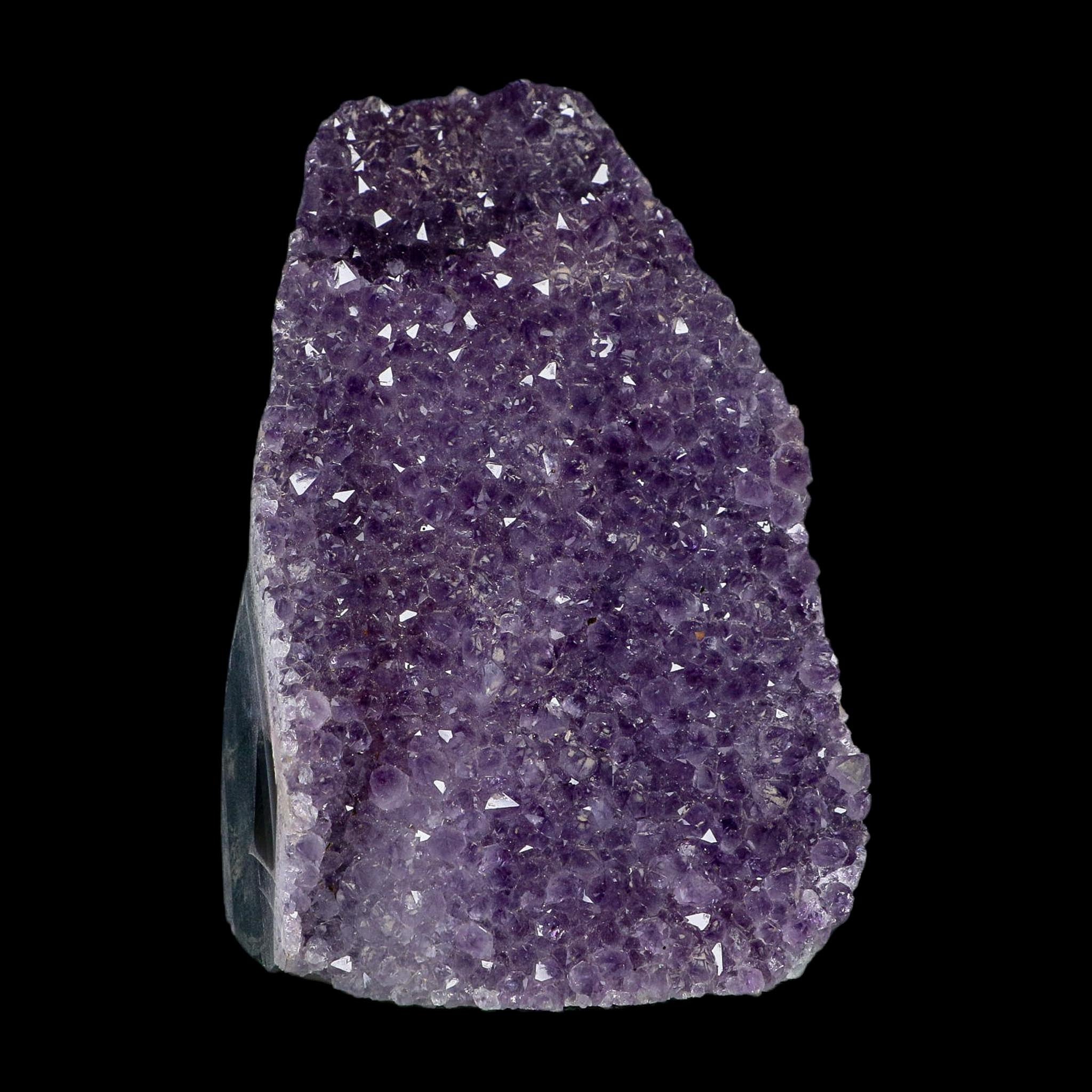 5.5" Rough Purple Amethyst Crystal Cluster Mineral Specimen Brazil Self Standing