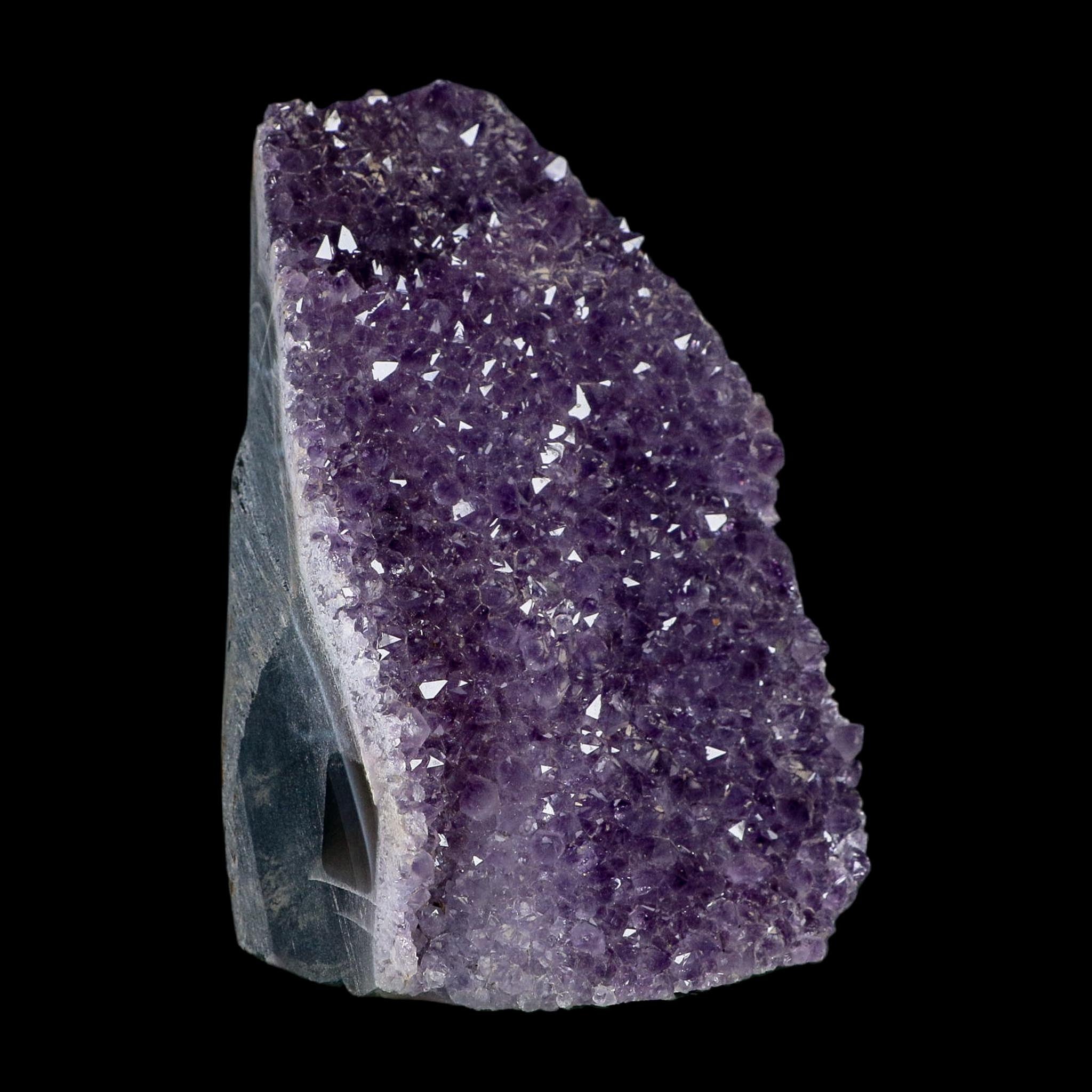5.5" Rough Purple Amethyst Crystal Cluster Mineral Specimen Brazil Self Standing