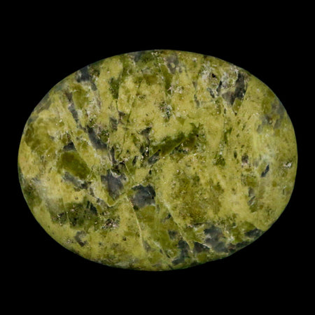 2" Unakite Green Epidote Orthoclase Polished Worry Palm Stone Mineral Specimen
