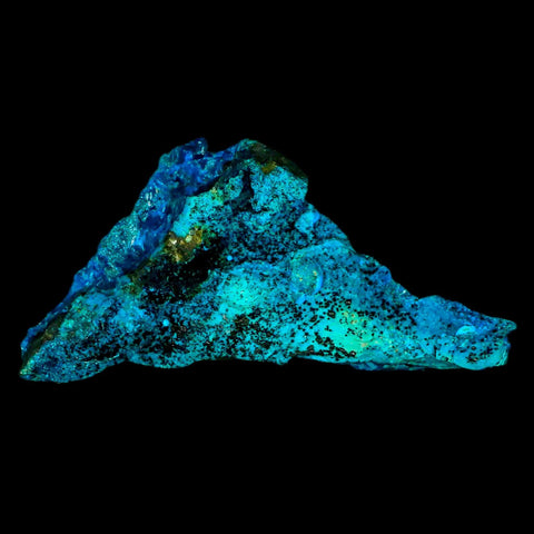 3.6" Chrysocolla Malachite Rare Botryoidal Grape Crystal Teal And Green From Peru - Fossil Age Minerals