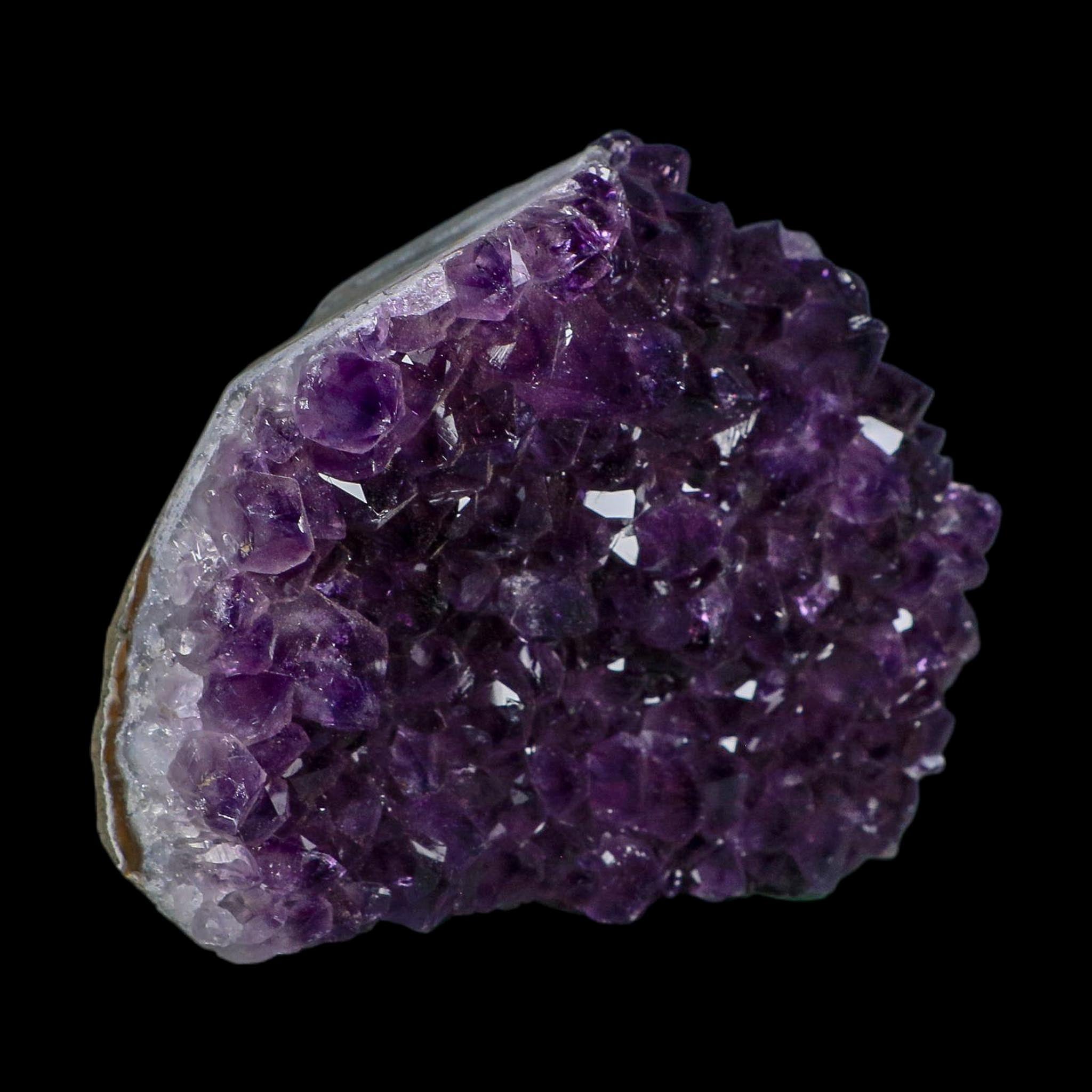 4.8" Rough Purple Amethyst Crystal Cluster Mineral Specimen Brazil Self Standing