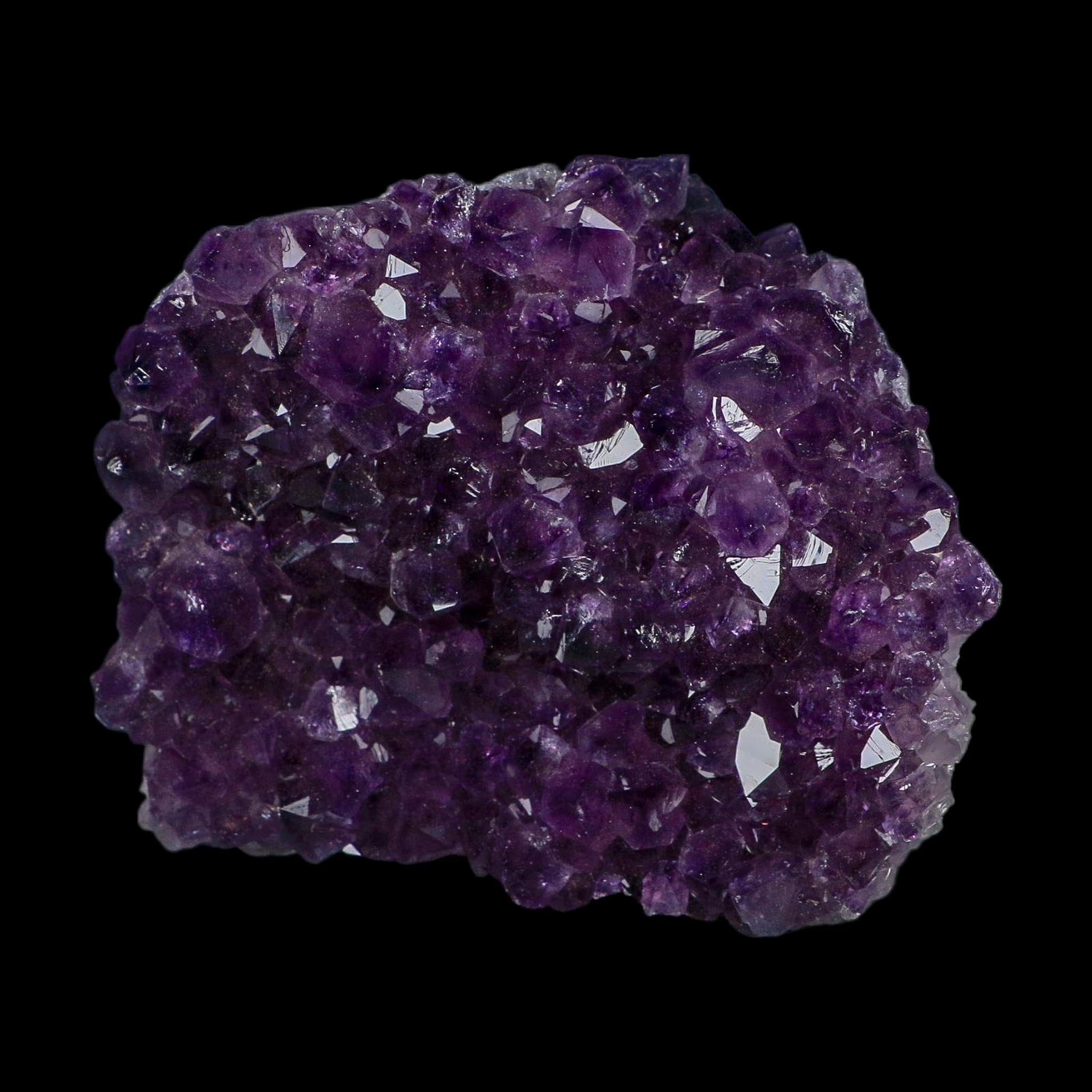 4.8" Rough Purple Amethyst Crystal Cluster Mineral Specimen Brazil Self Standing