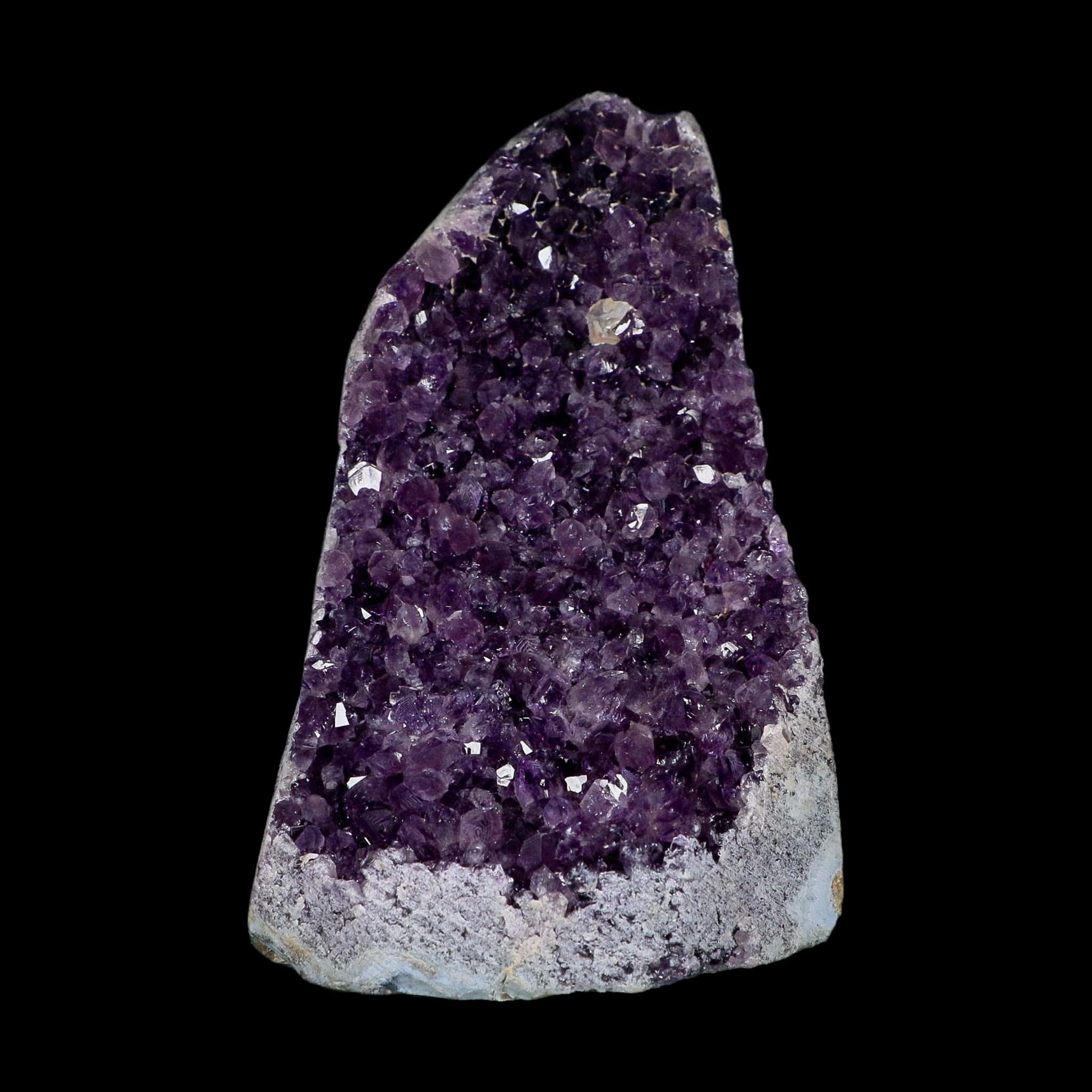 5.2" Rough Purple Amethyst Crystal Cluster Mineral Specimen Brazil Self Standing