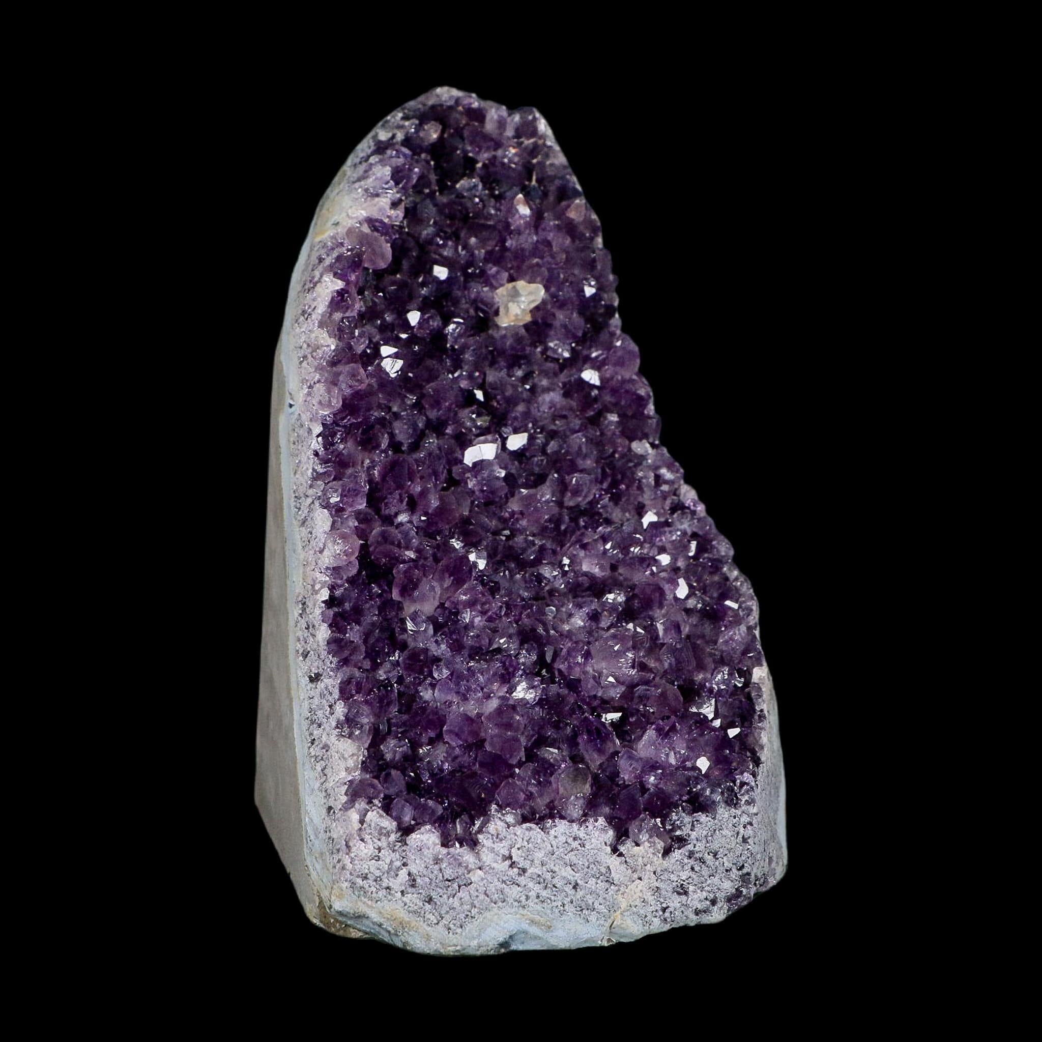 5.2" Rough Purple Amethyst Crystal Cluster Mineral Specimen Brazil Self Standing