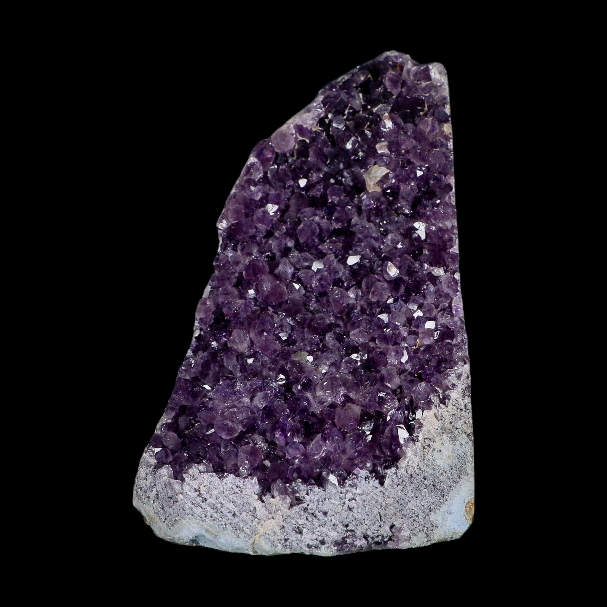 5.2" Rough Purple Amethyst Crystal Cluster Mineral Specimen Brazil Self Standing
