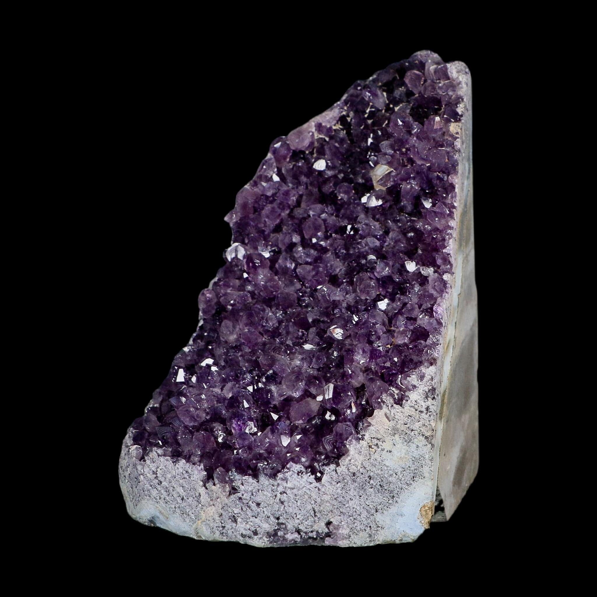 5.2" Rough Purple Amethyst Crystal Cluster Mineral Specimen Brazil Self Standing
