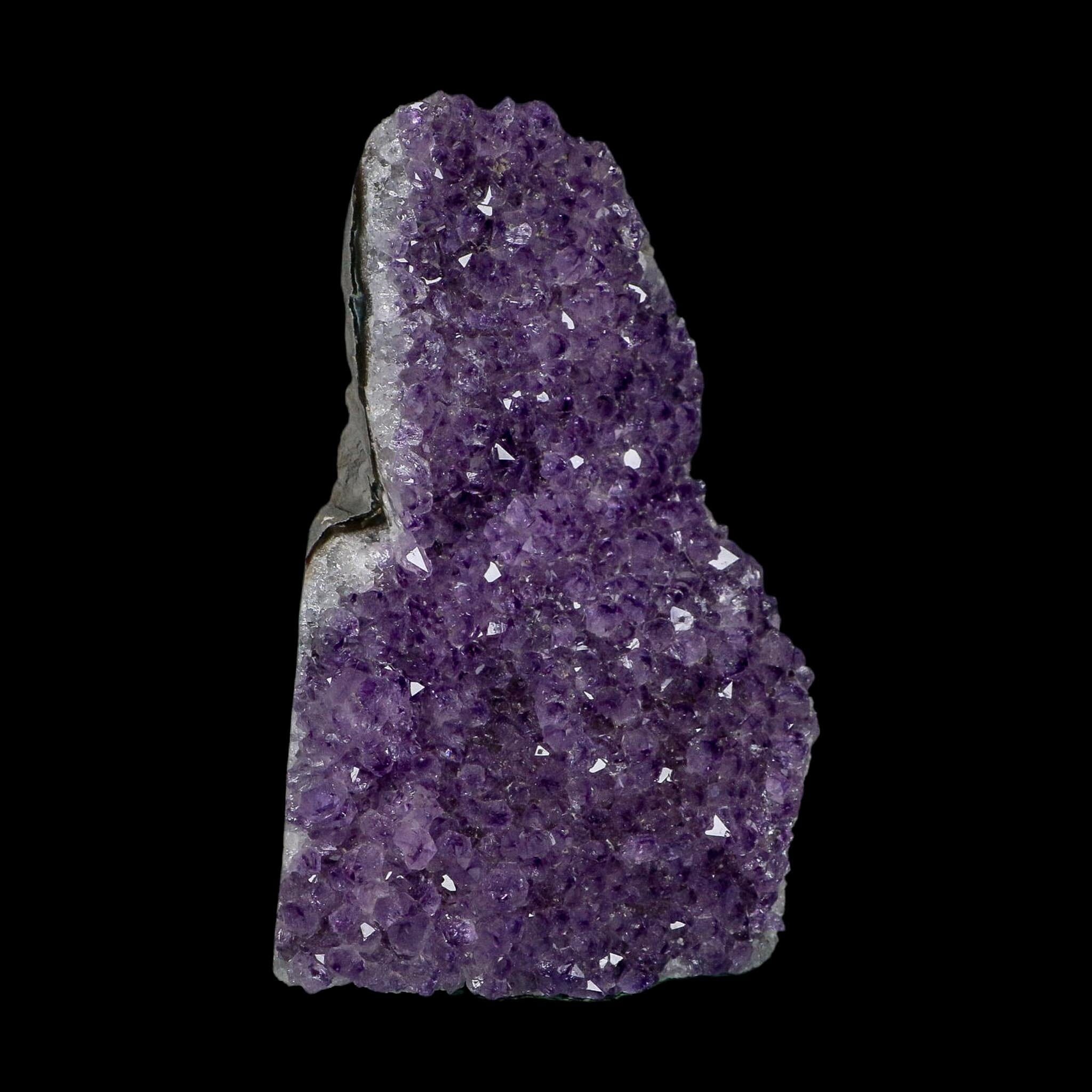 5.3" Rough Purple Amethyst Crystal Cluster Mineral Specimen Brazil Self Standing