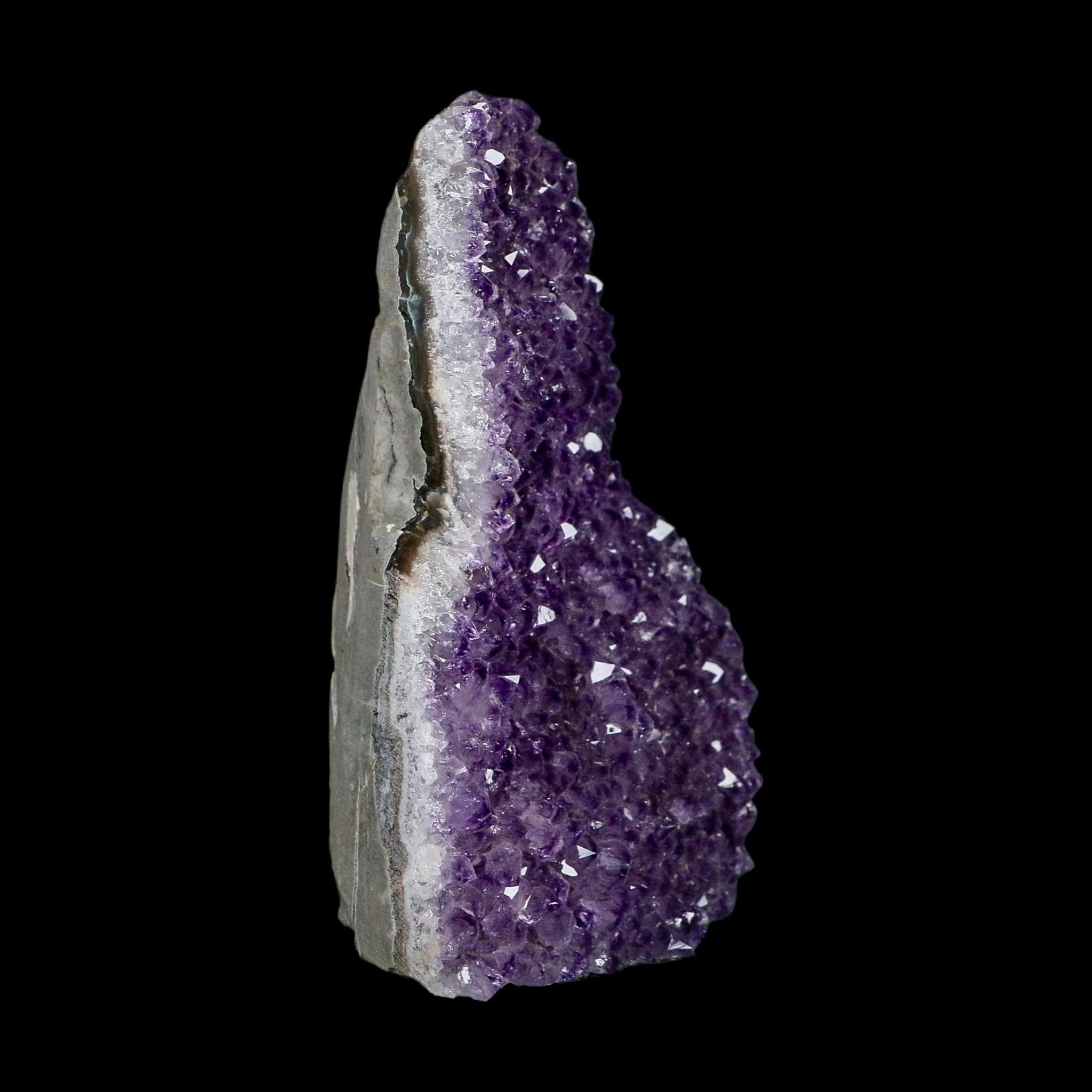 5.3" Rough Purple Amethyst Crystal Cluster Mineral Specimen Brazil Self Standing