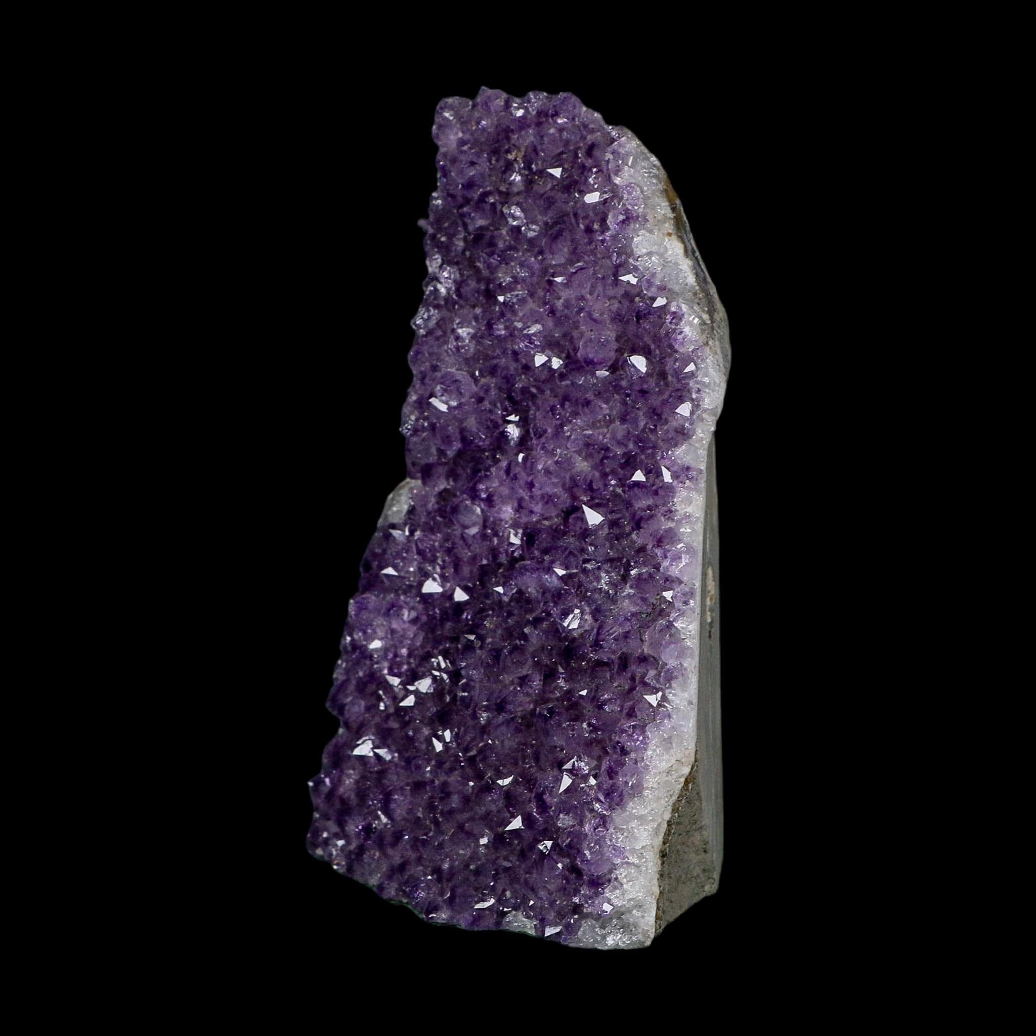 5.3" Rough Purple Amethyst Crystal Cluster Mineral Specimen Brazil Self Standing