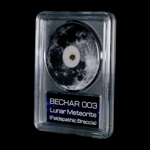 Moon Rock Lunar Meteorite Bechar 003 Algerian Sahara Desert Discovered 2022 COA