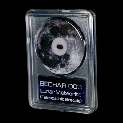 Moon Rock Lunar Meteorite Bechar 003 Algerian Sahara Desert Discovered 2022 COA