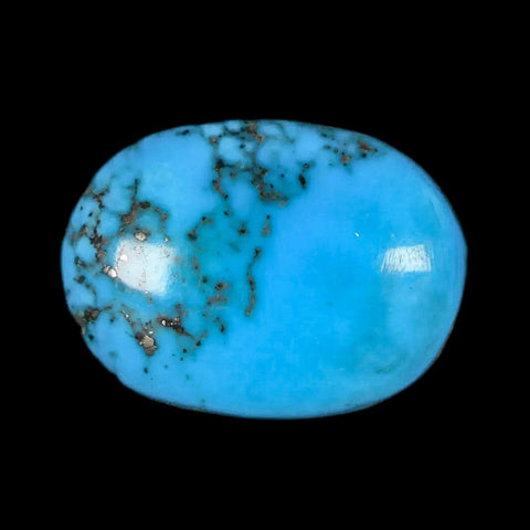 1.1" Natural Polished Teal Turquoise Gemstone Mineral Specimen Cab - Fossil Age Minerals