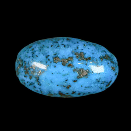 1.3" Natural Polished Teal Turquoise Gemstone Mineral Specimen Cab