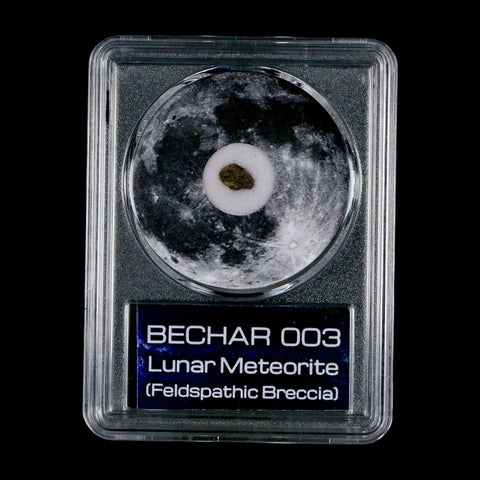 Moon Rock Lunar Meteorite Bechar 003 Algerian Sahara Desert Discovered 2022 COA