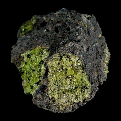3.5" Natural Emerald Peridot And Chromium Crystals Minerals On Volcanic Rock Gila, AZ - Fossil Age Minerals