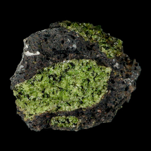 4.1" Natural Emerald Peridot And Chromium Crystals Minerals On Volcanic Rock Gila, AZ - Fossil Age Minerals