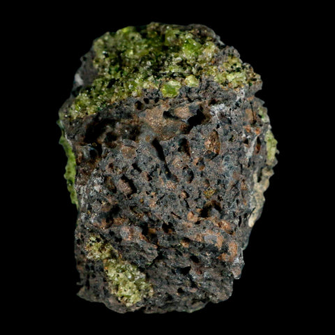 4.1" Natural Emerald Peridot And Chromium Crystals Minerals On Volcanic Rock Gila, AZ - Fossil Age Minerals