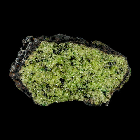 4.4" Natural Emerald Peridot And Chromium Crystals Minerals On Volcanic Rock Gila, AZ - Fossil Age Minerals