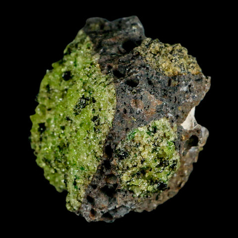 4.4" Natural Emerald Peridot And Chromium Crystals Minerals On Volcanic Rock Gila, AZ - Fossil Age Minerals