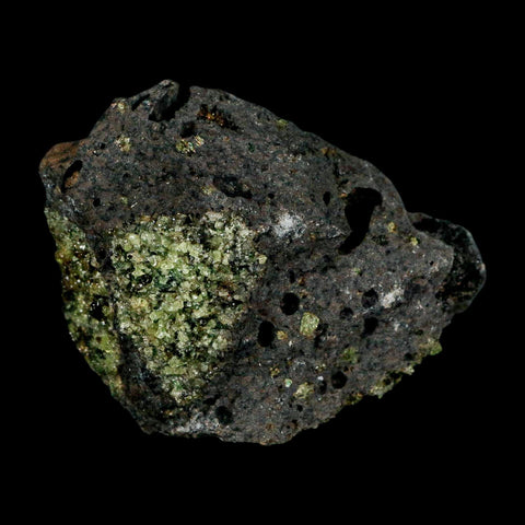 3.6" Natural Emerald Peridot And Chromium Crystals Minerals On Volcanic Rock Gila, AZ