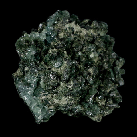 3.4" Rough Dark Green Prehnite Crystal Mineral Specimen Location Imilchil, Morocco - Fossil Age Minerals