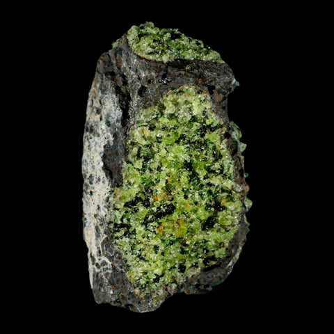 3.6" Natural Emerald Peridot And Chromium Crystals Minerals On Volcanic Rock Gila, AZ - Fossil Age Minerals