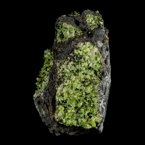 3.6" Natural Emerald Peridot And Chromium Crystals Minerals On Volcanic Rock Gila, AZ - Fossil Age Minerals