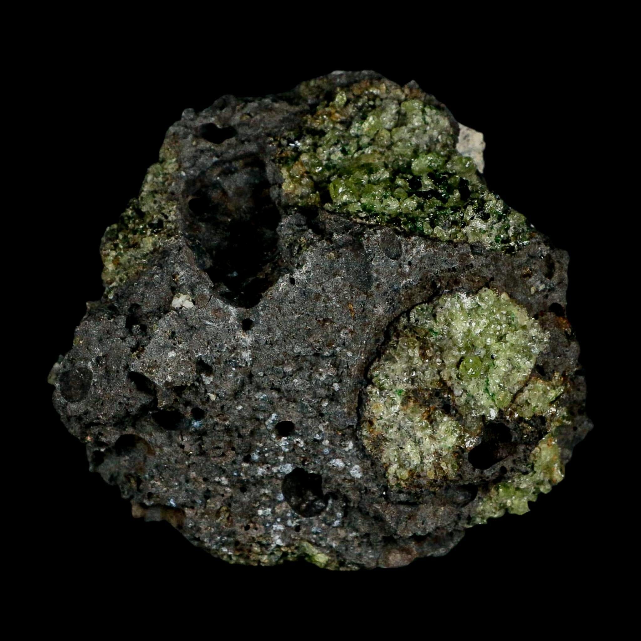 3.3" Natural Emerald Peridot And Chromium Crystals Minerals On Volcanic Rock Gila, AZ - Fossil Age Minerals