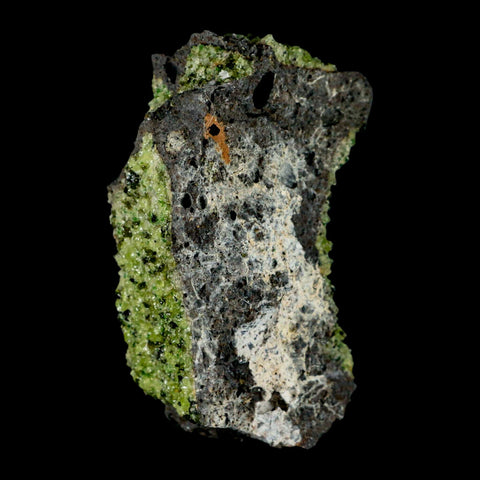 3.6" Natural Emerald Peridot And Chromium Crystals Minerals On Volcanic Rock Gila, AZ - Fossil Age Minerals