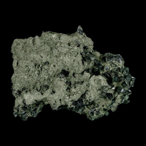 3.9" Rough Dark Green Prehnite Crystal Mineral Specimen Location Imilchil, Morocco - Fossil Age Minerals
