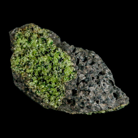 3.7" Natural Emerald Peridot And Chromium Crystals Minerals On Volcanic Rock Gila, AZ - Fossil Age Minerals