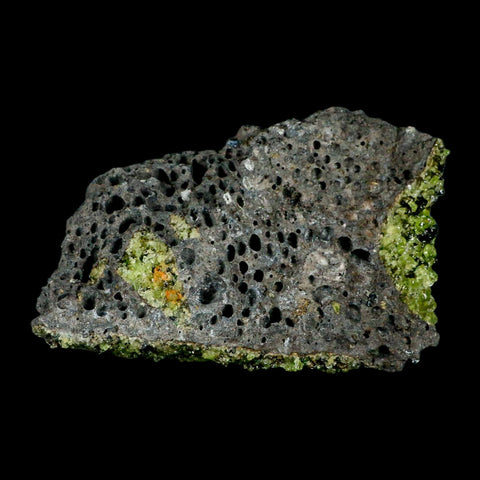 3.7" Natural Emerald Peridot And Chromium Crystals Minerals On Volcanic Rock Gila, AZ - Fossil Age Minerals