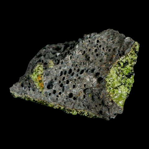 3.7" Natural Emerald Peridot And Chromium Crystals Minerals On Volcanic Rock Gila, AZ - Fossil Age Minerals
