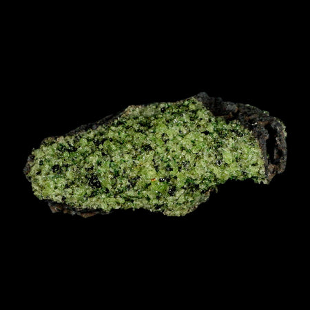 4.3" Natural Emerald Peridot And Chromium Crystals Minerals On Volcanic Rock Gila, AZ