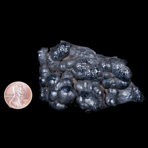 2.8 Hematite Botryoidal Kidney Ore Rock Mineral Specimen Irhoud Mine, Morocco - Fossil Age Minerals
