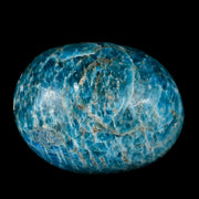 2.4" Natural Polished Blue Apatite Palm Stone Crystal Mineral Specimen Madagascar