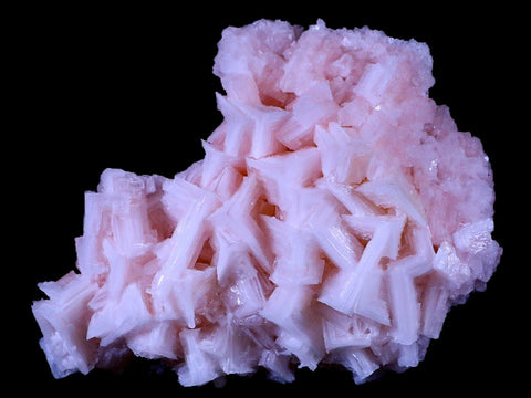 5.2" Quality Pink Halite Salt Crystals Cluster Mineral Trona, CA Searles Lake Stand - Fossil Age Minerals